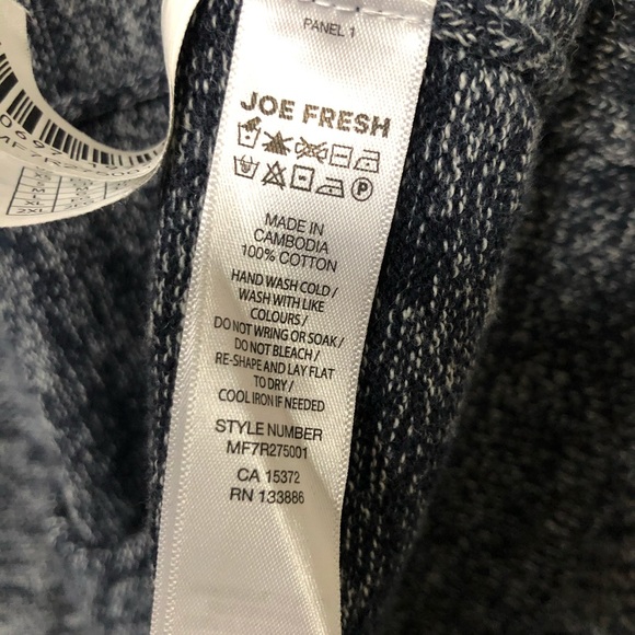 🍀2 for $10🍀 Mens JOE FRESH full zip cotton cardigan - Picture 2 of 2